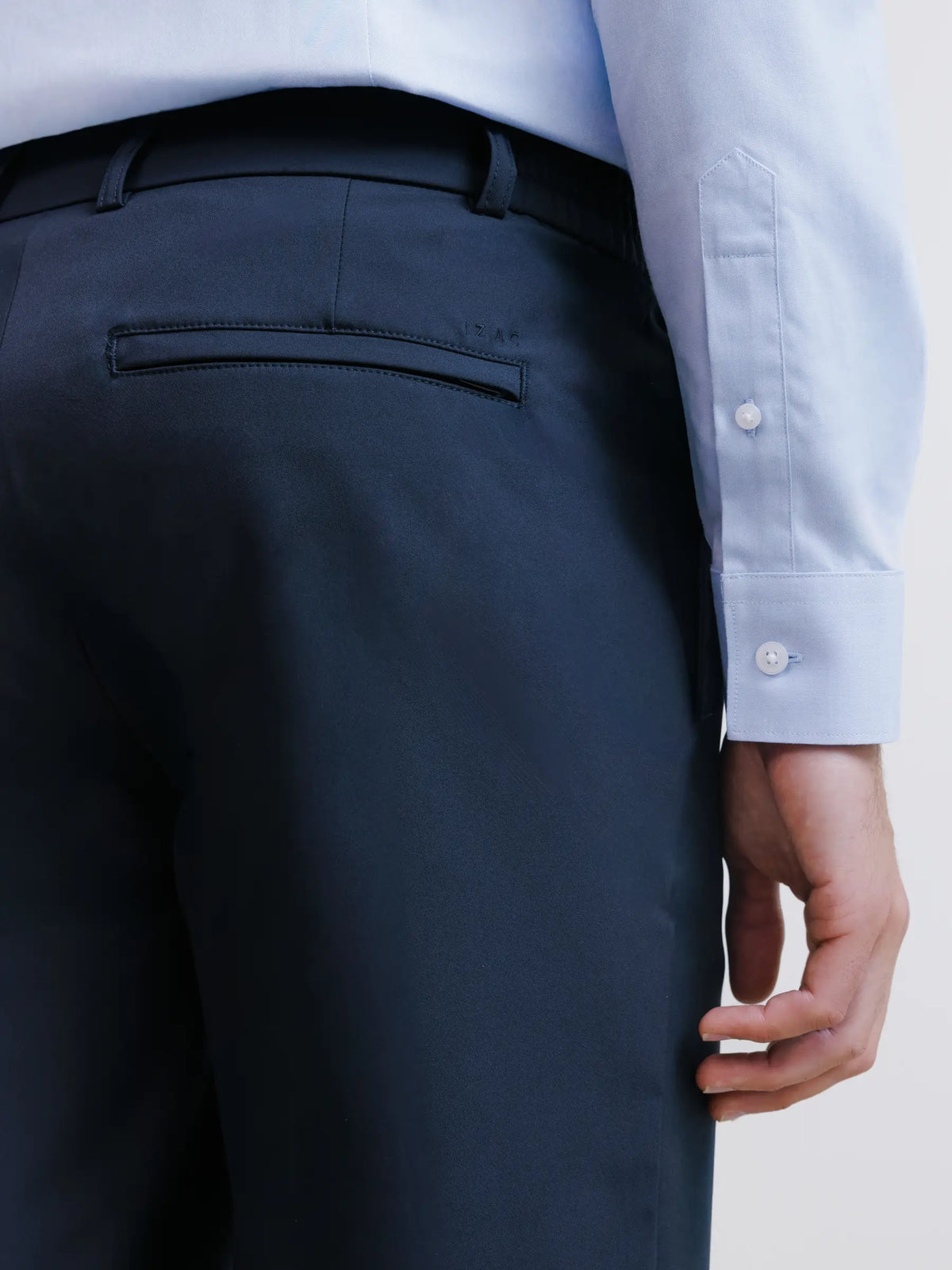 Pantalon ville en tissu technique marine - IZAC