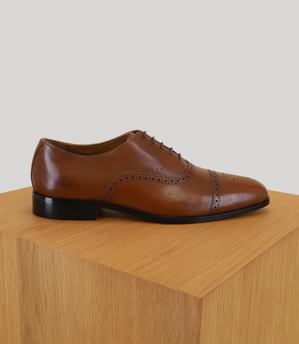 Derby en cuir marron - IZAC