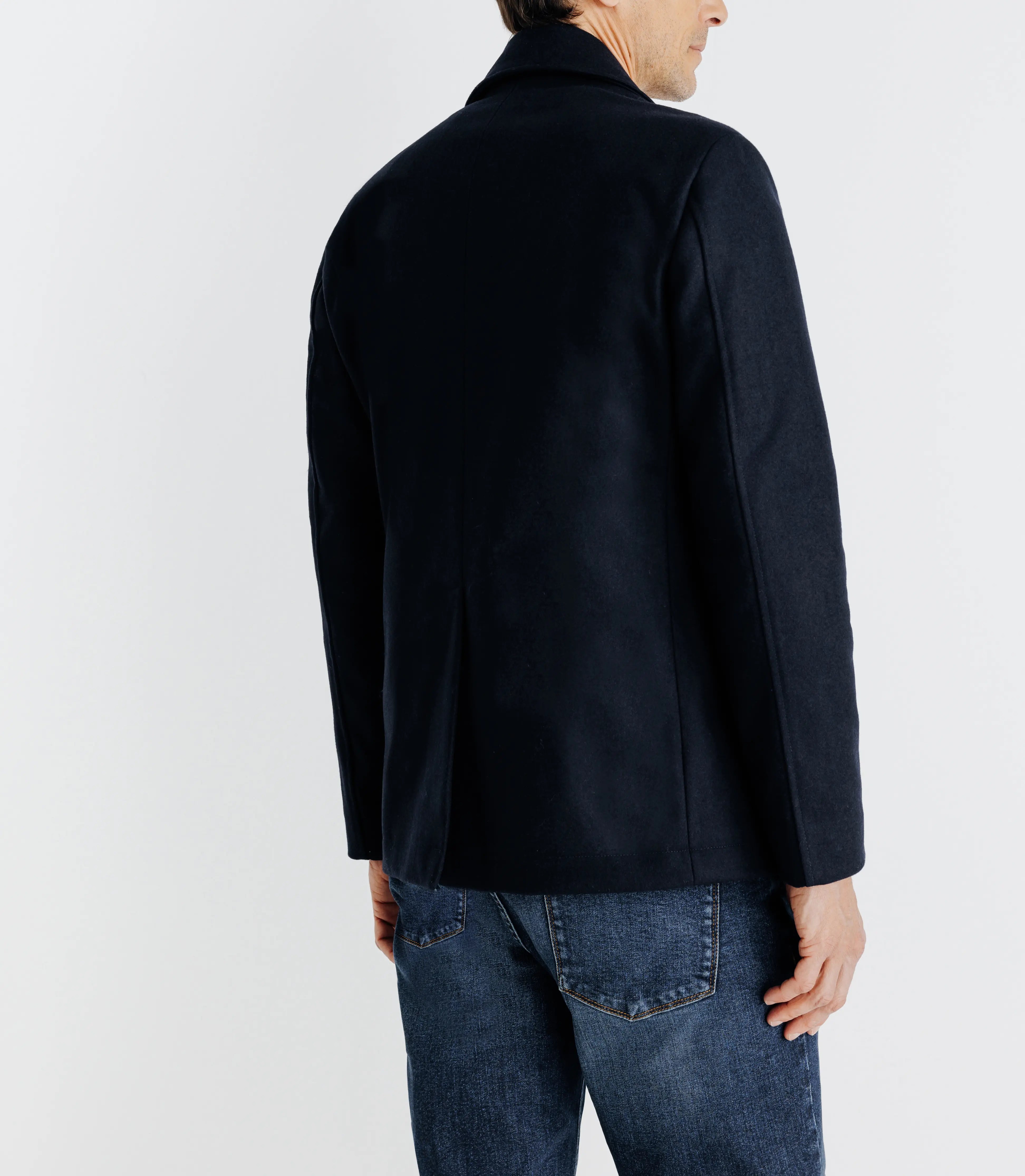 Manteau ville croisé marine - IZAC