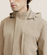 Parka longue et légère beige - IZAC
