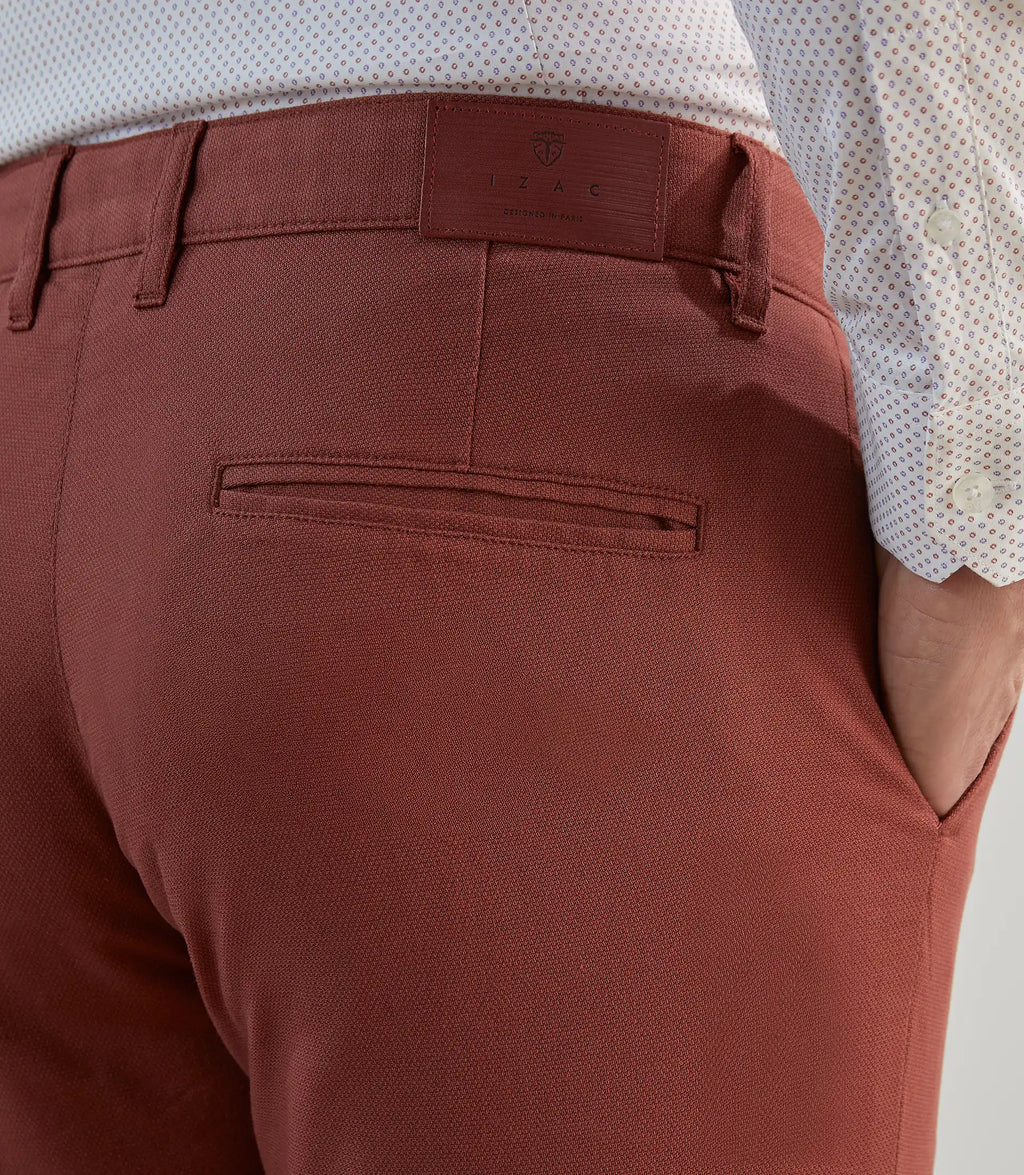Pantalon armuré rouge bordeaux - IZAC