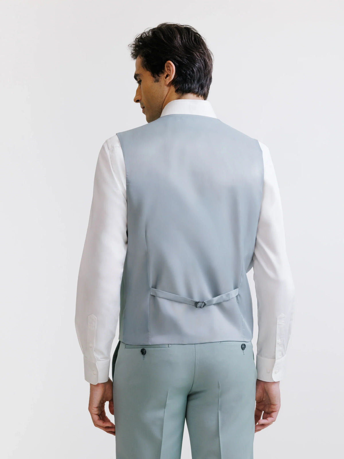 Gilet ville en laine majoritaire vert clair - IZAC