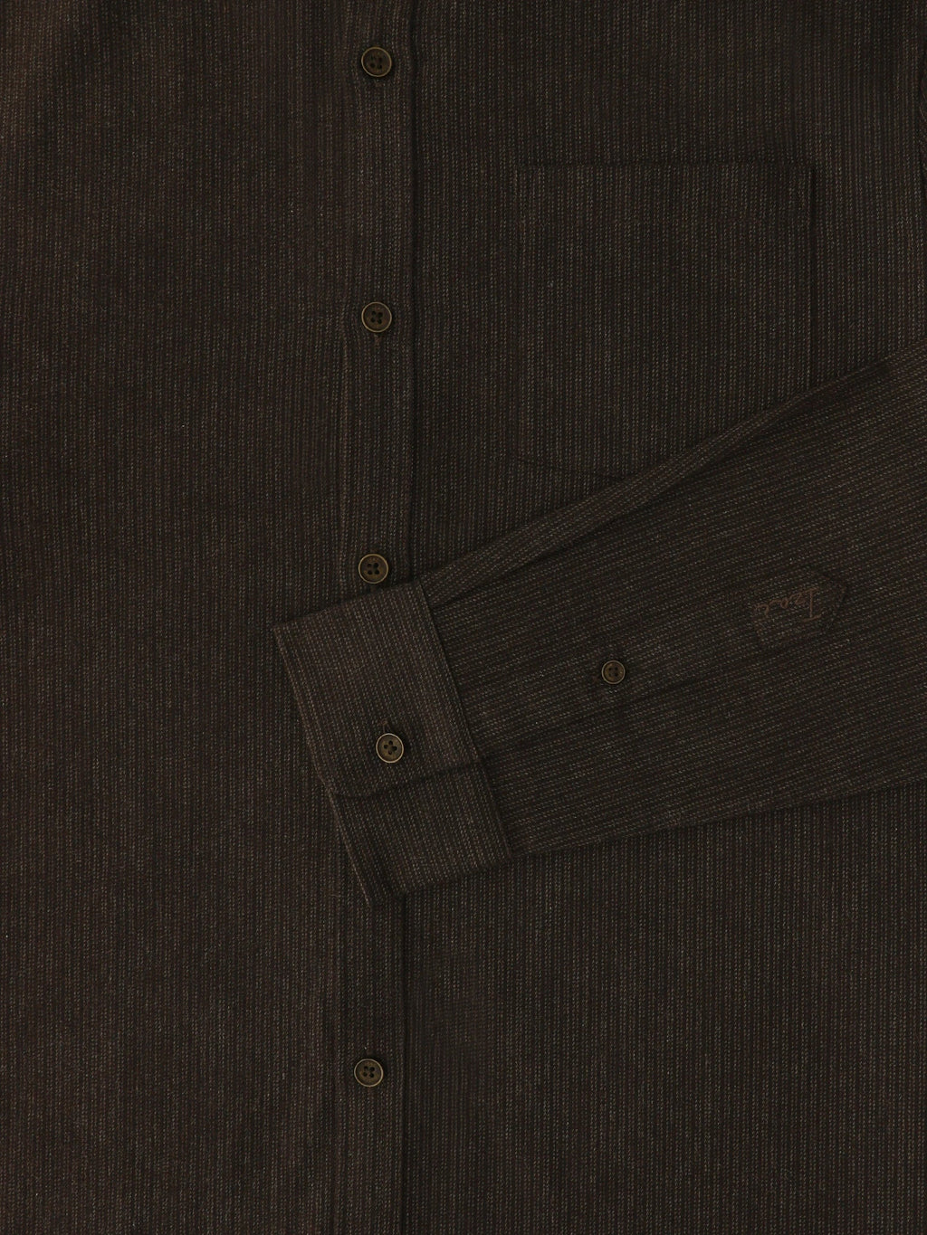 Chemise casual avec col boutonné marron