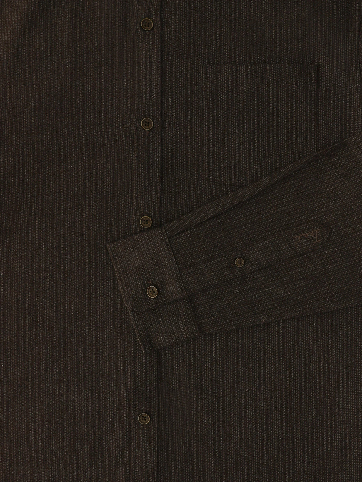 Chemise casual avec col boutonné marron