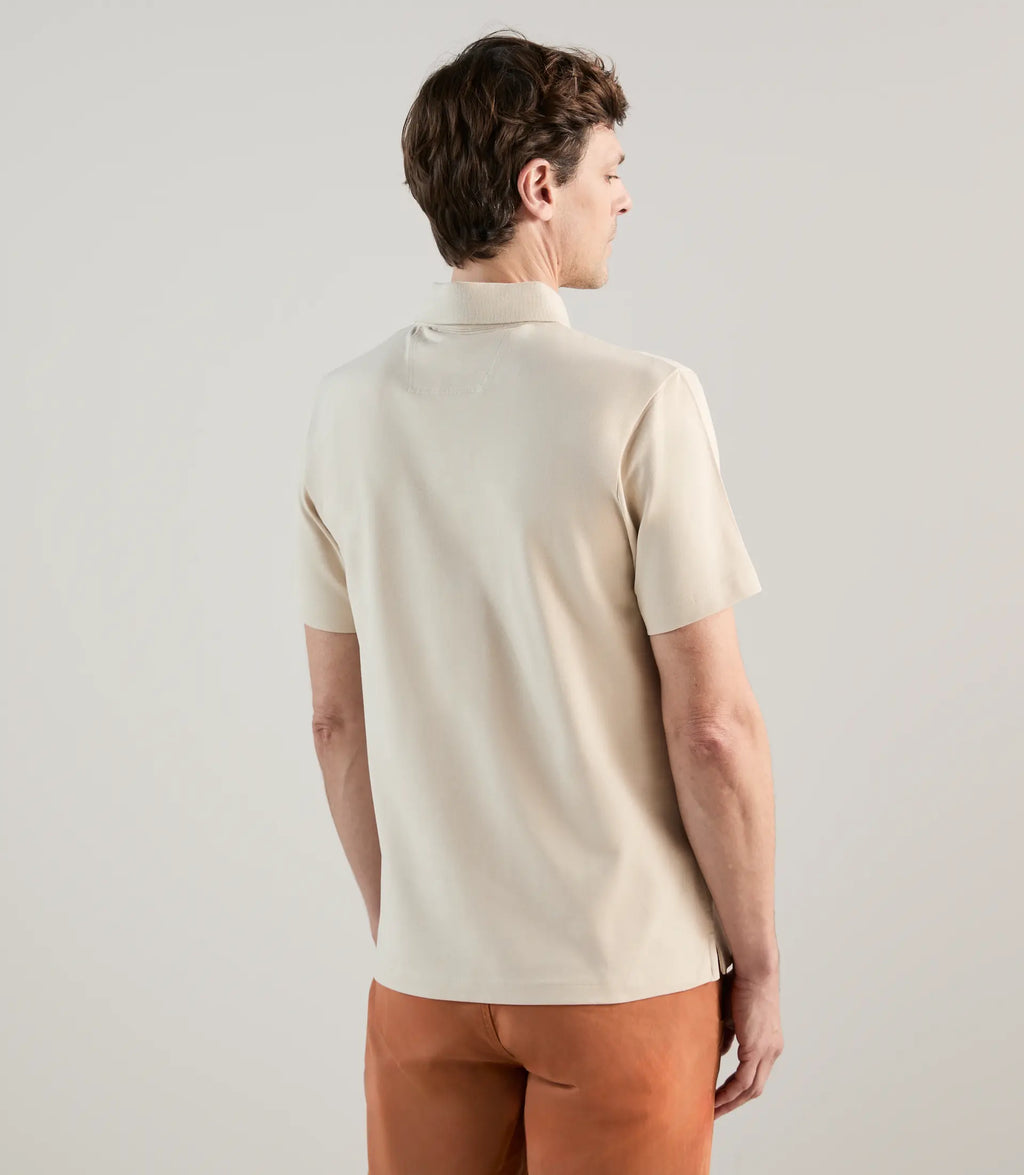 Polo piqué beige clair - IZAC
