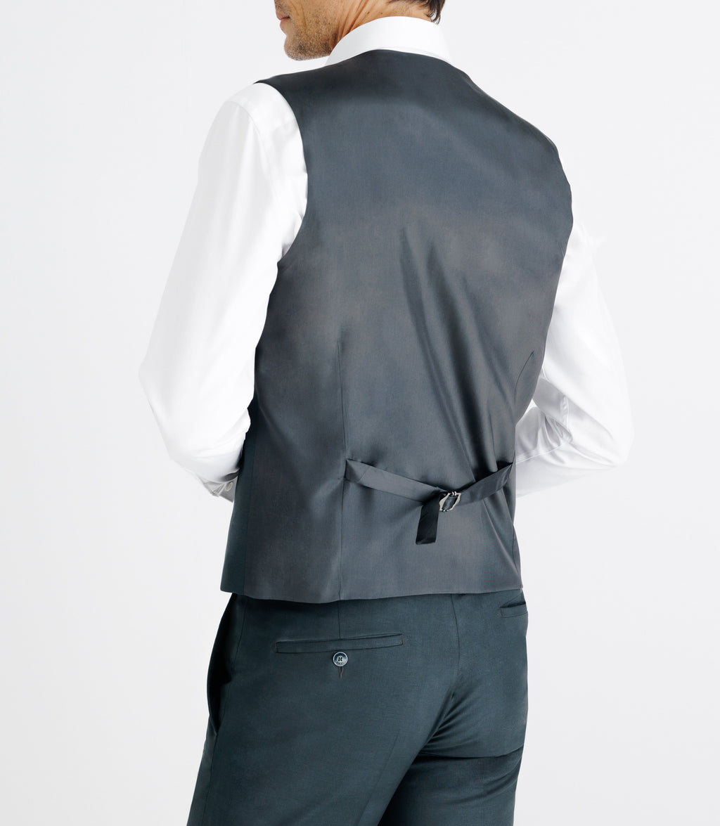 Gilet ville aspect brillant vert foncé - IZAC