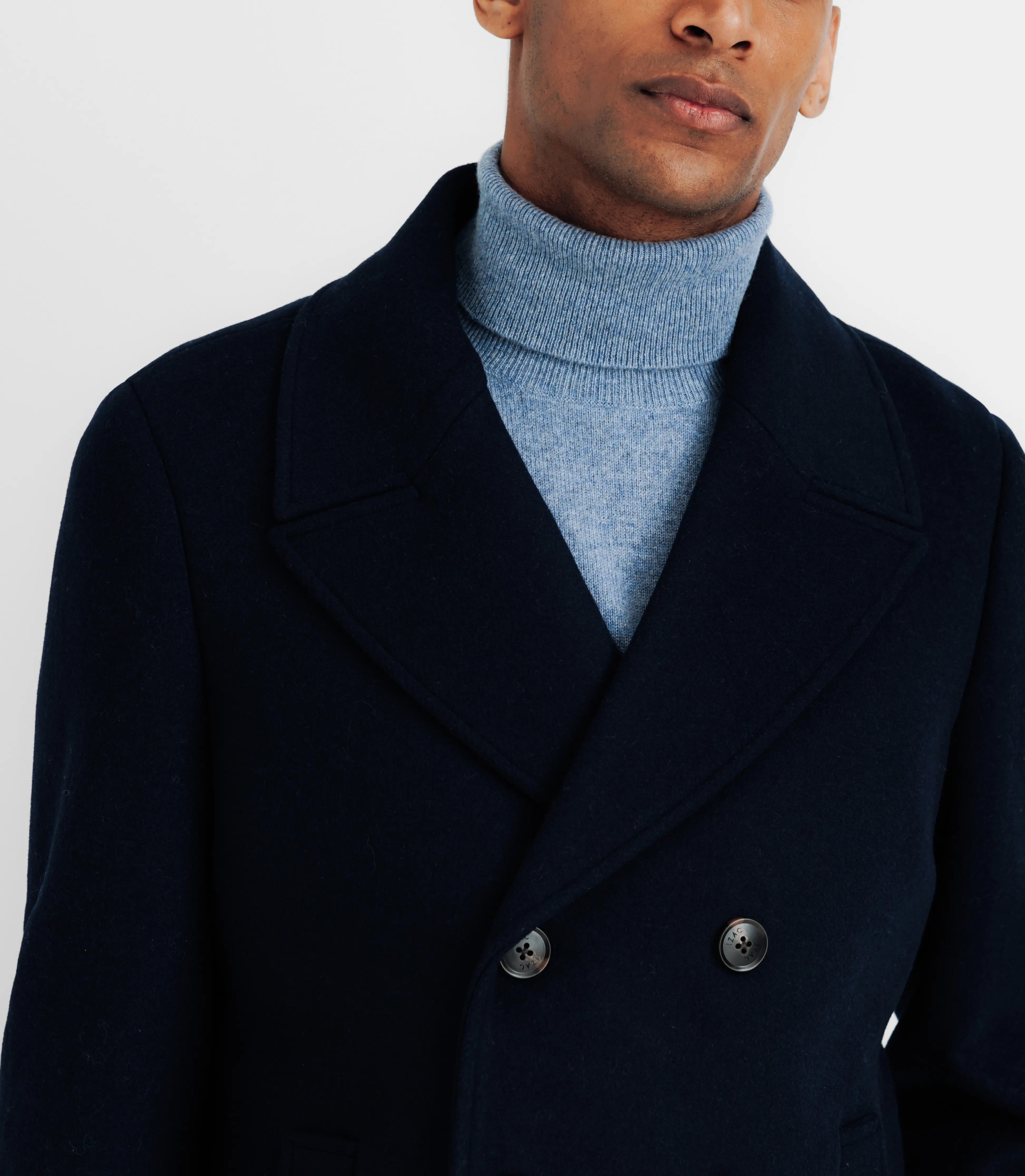 Manteau caban 6 boutons marine - IZAC