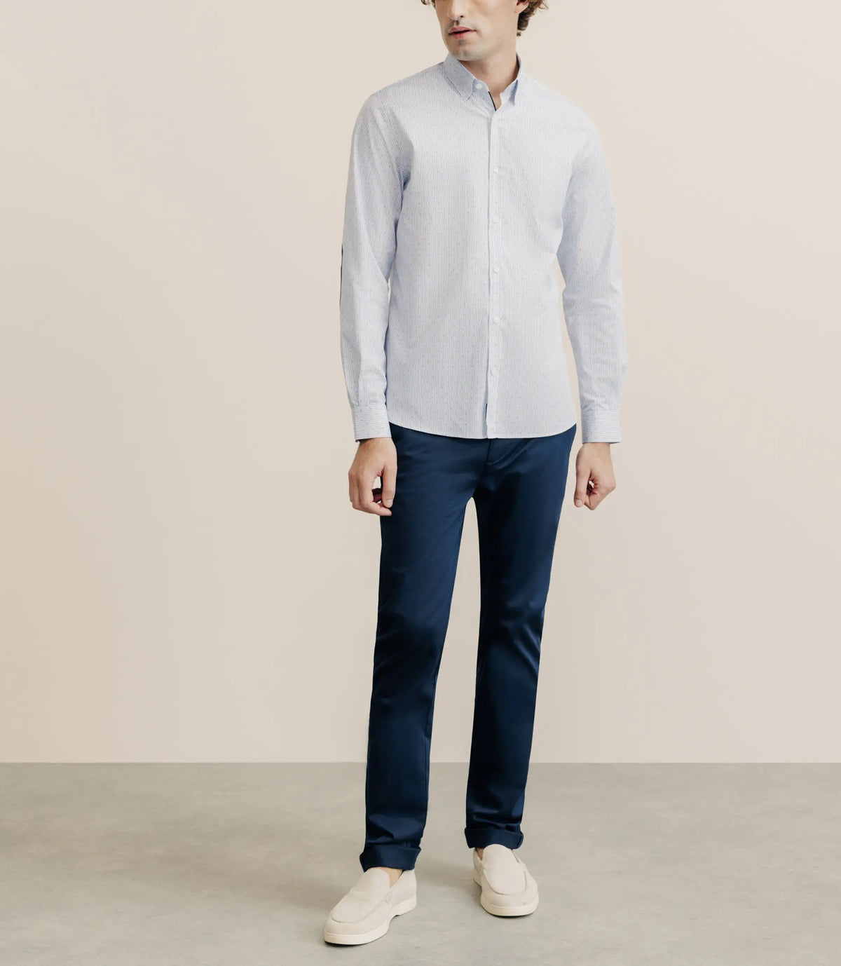 Chemise 100% coton imprimée ciel - IZAC