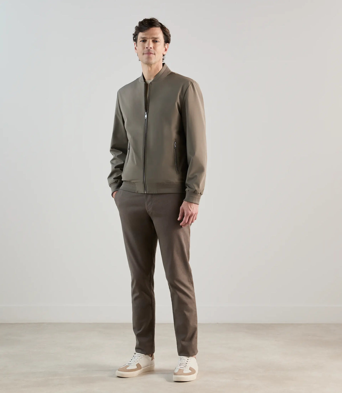 Blouson col teddy taupe - IZAC