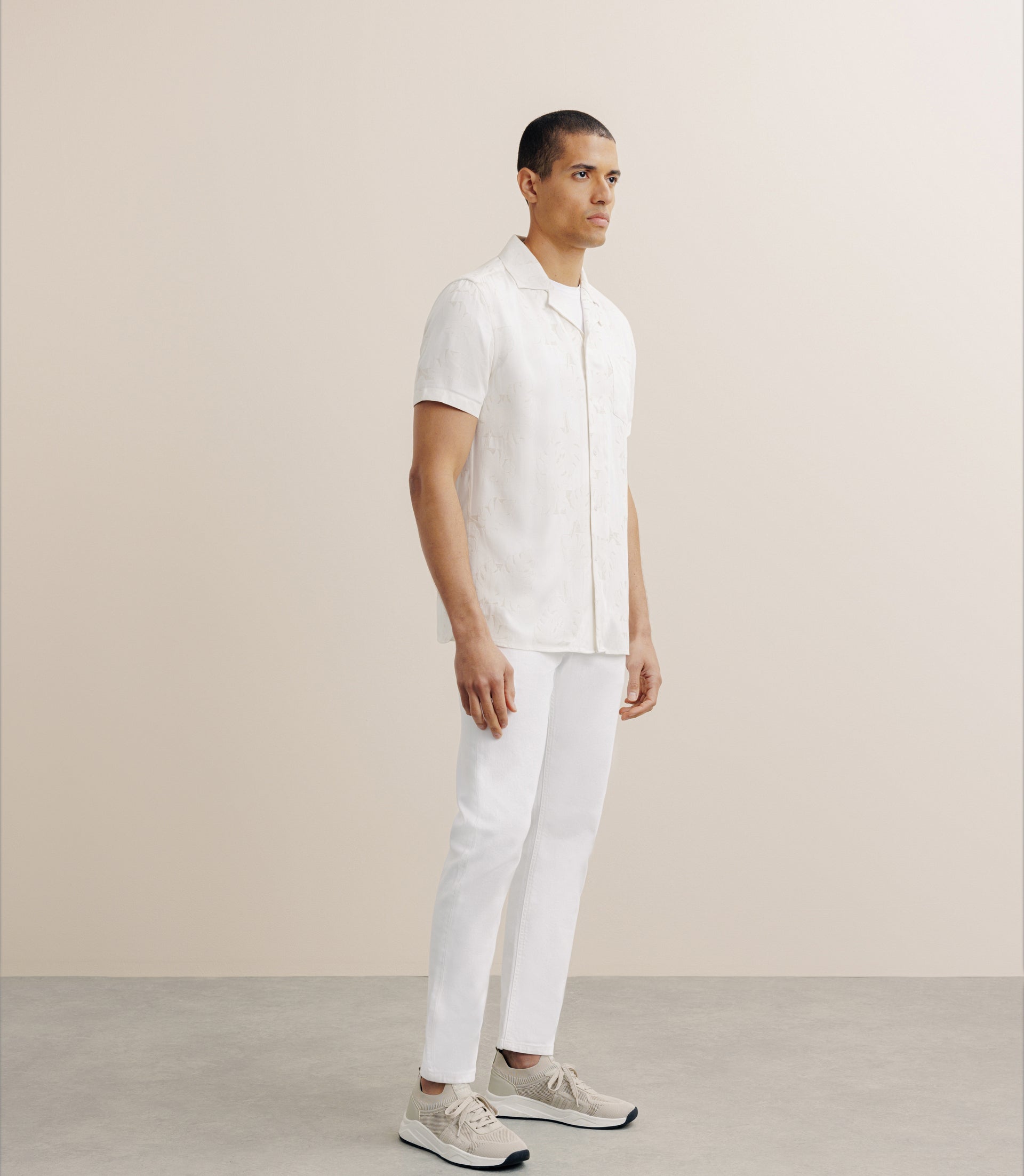 Chemise fantaisie beige - IZAC