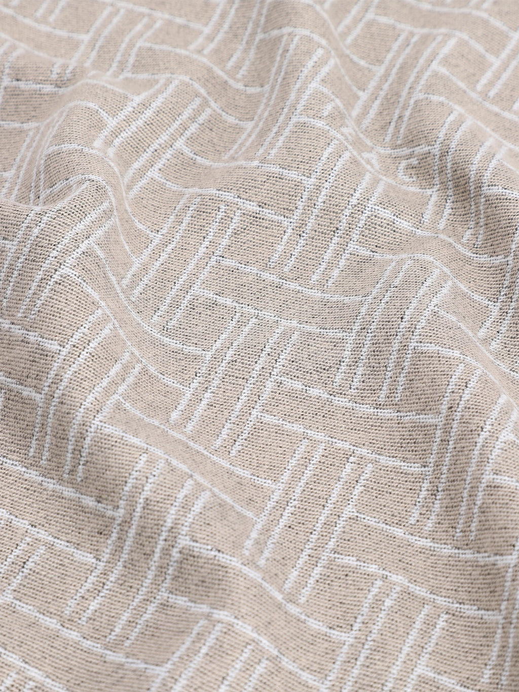 Écharpe à motifs beige - IZAC