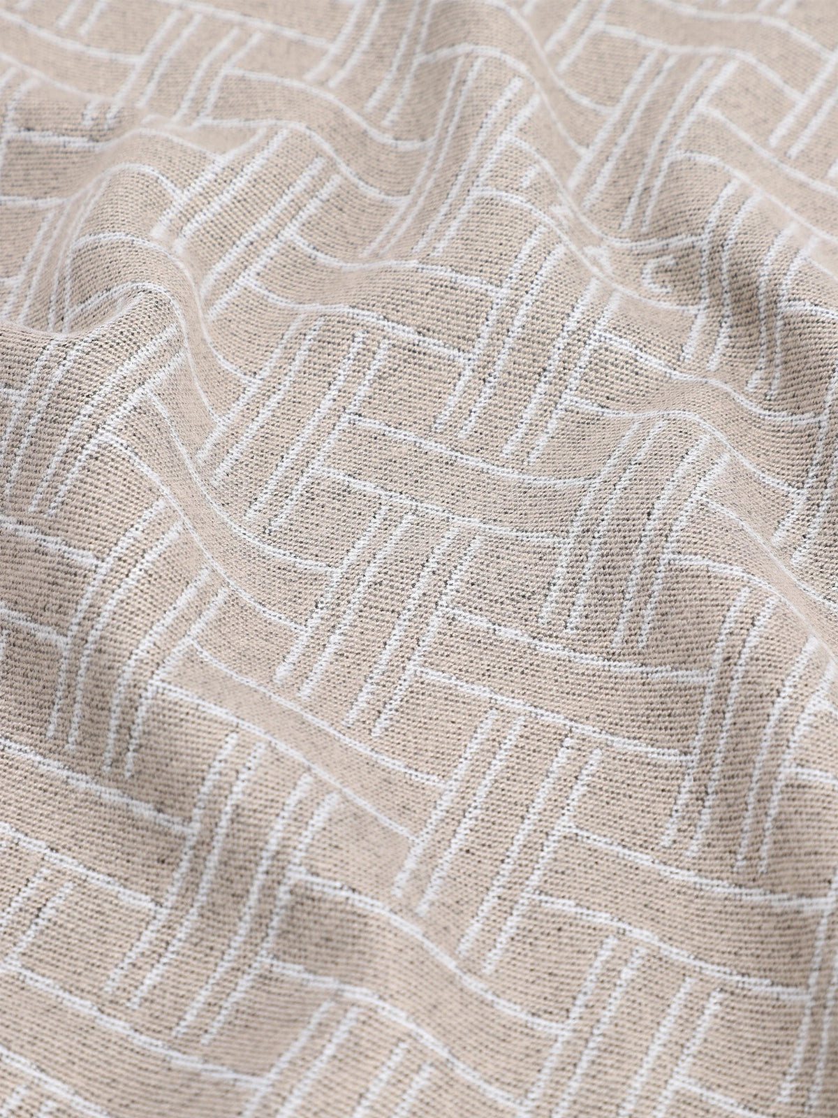 Écharpe à motifs beige - IZAC