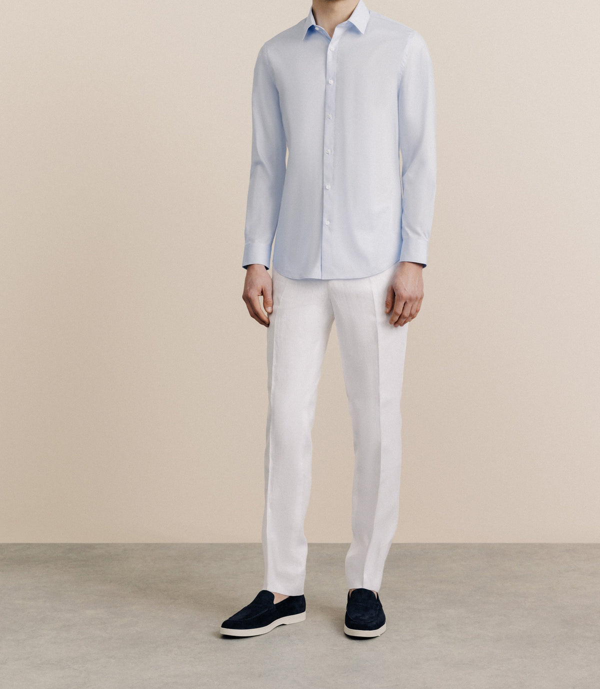 Chemise col français ciel - IZAC