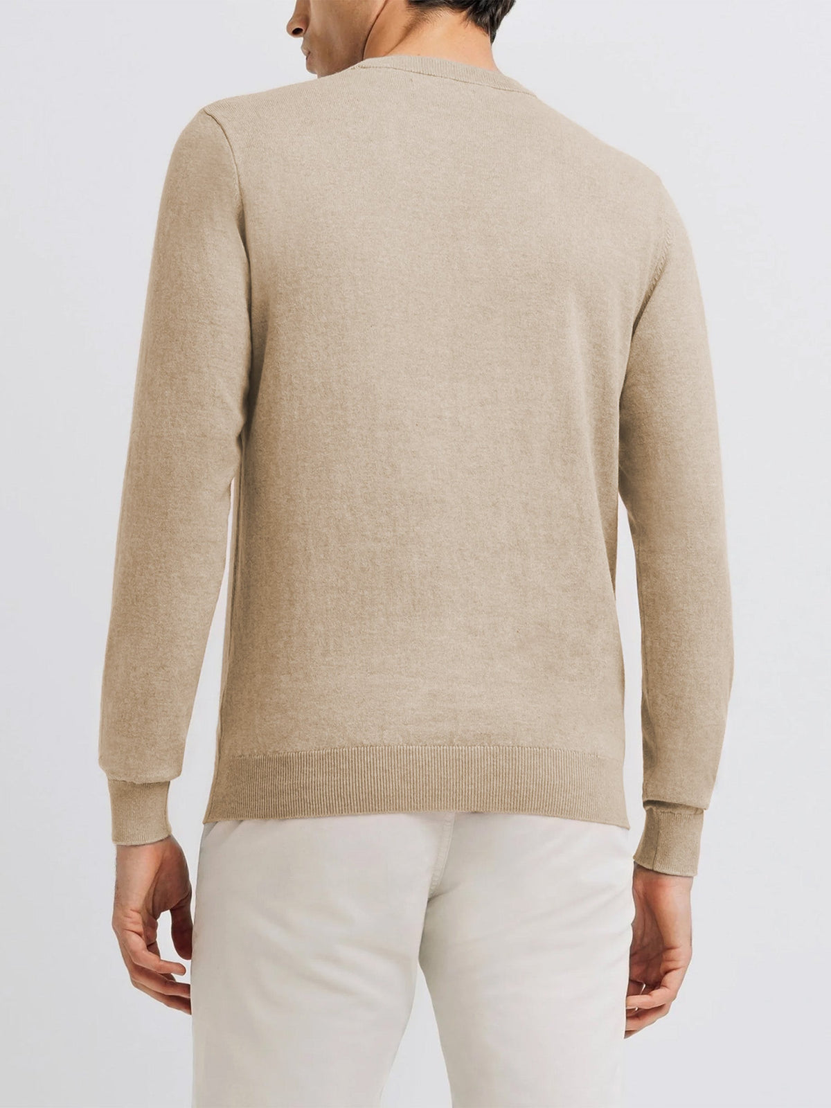 Pull col rond beige - IZAC