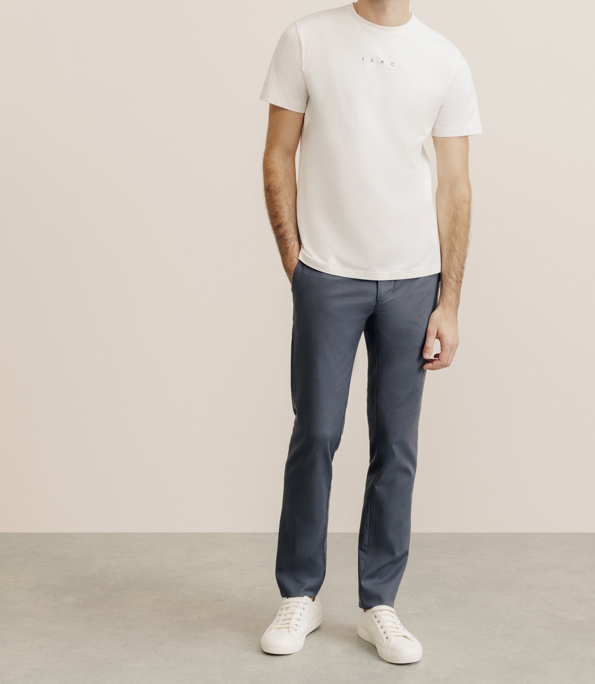 T-shirt col rond écru - IZAC