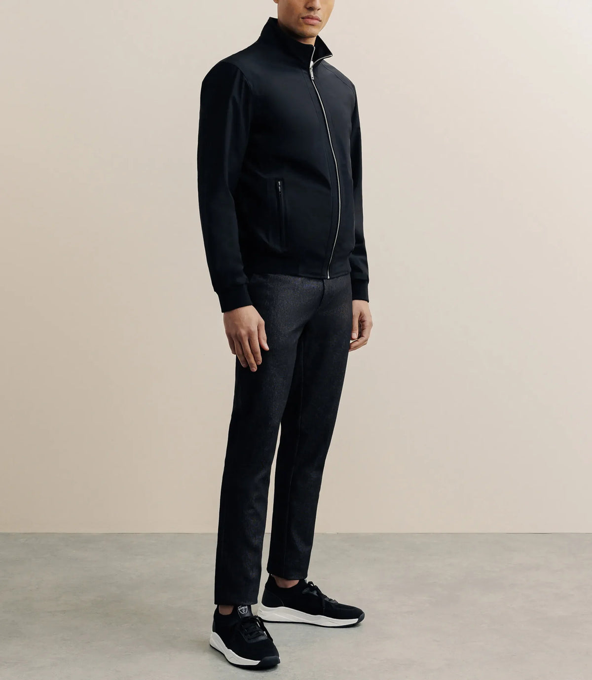 Blouson col montant noir - IZAC