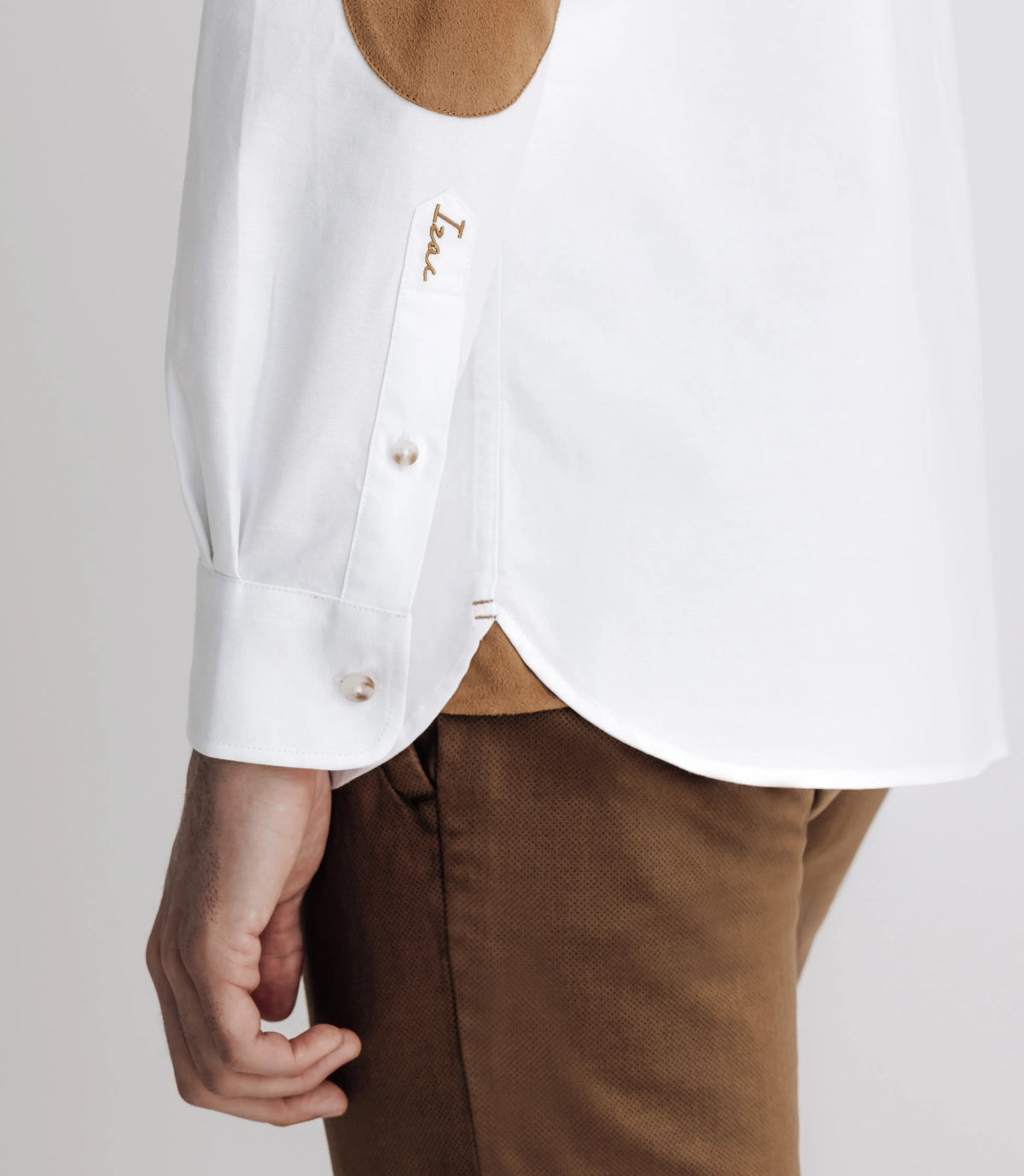 Chemise à coudières blanche - IZAC
