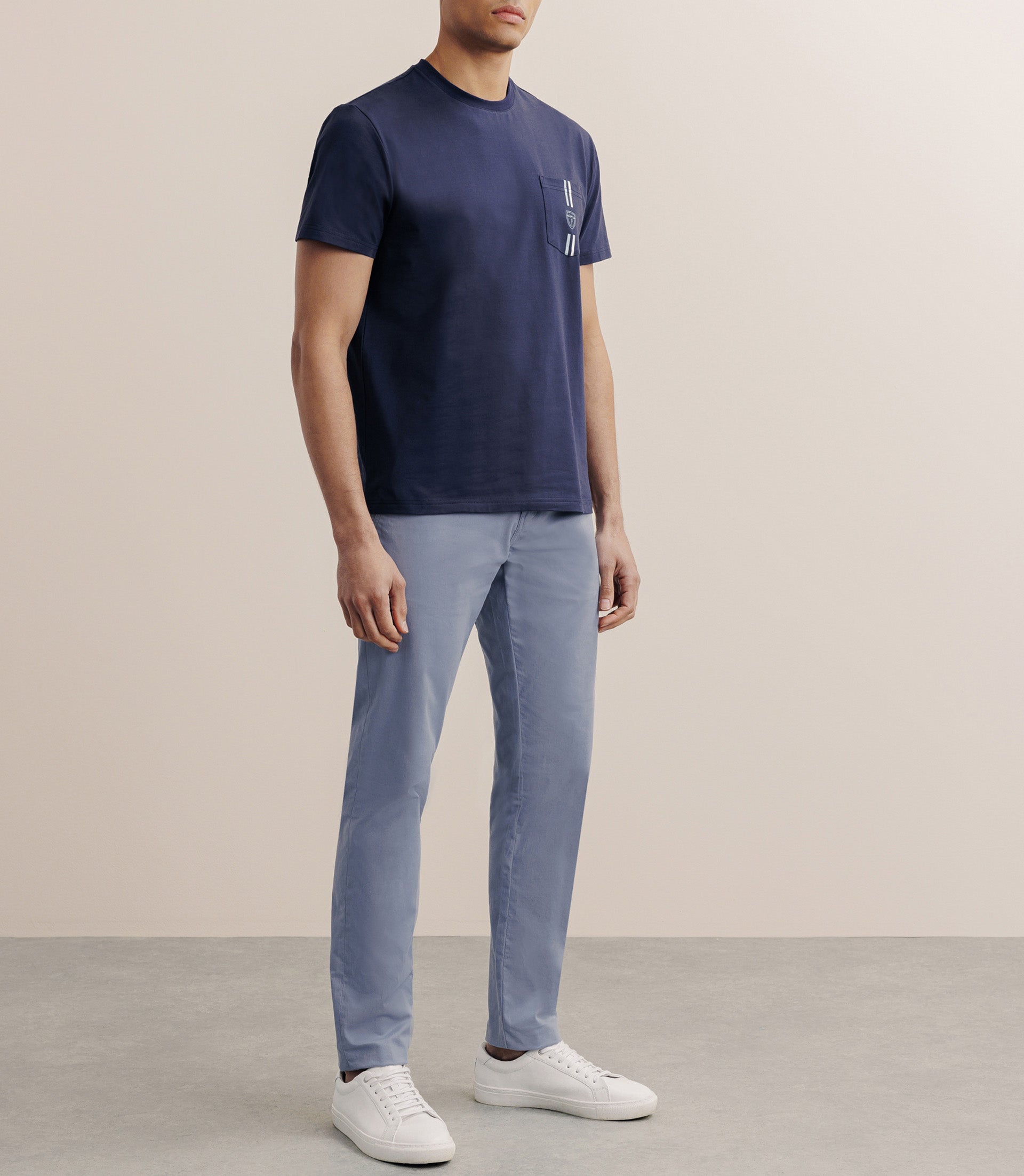 T-shirt à poche marine - IZAC