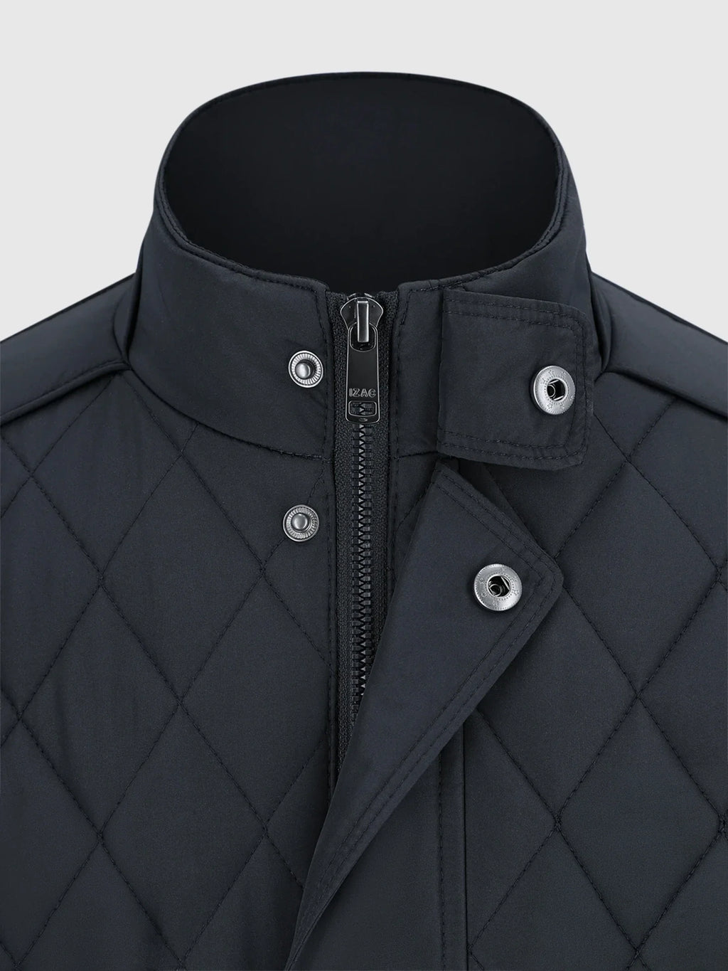 Blouson col motard marine - IZAC