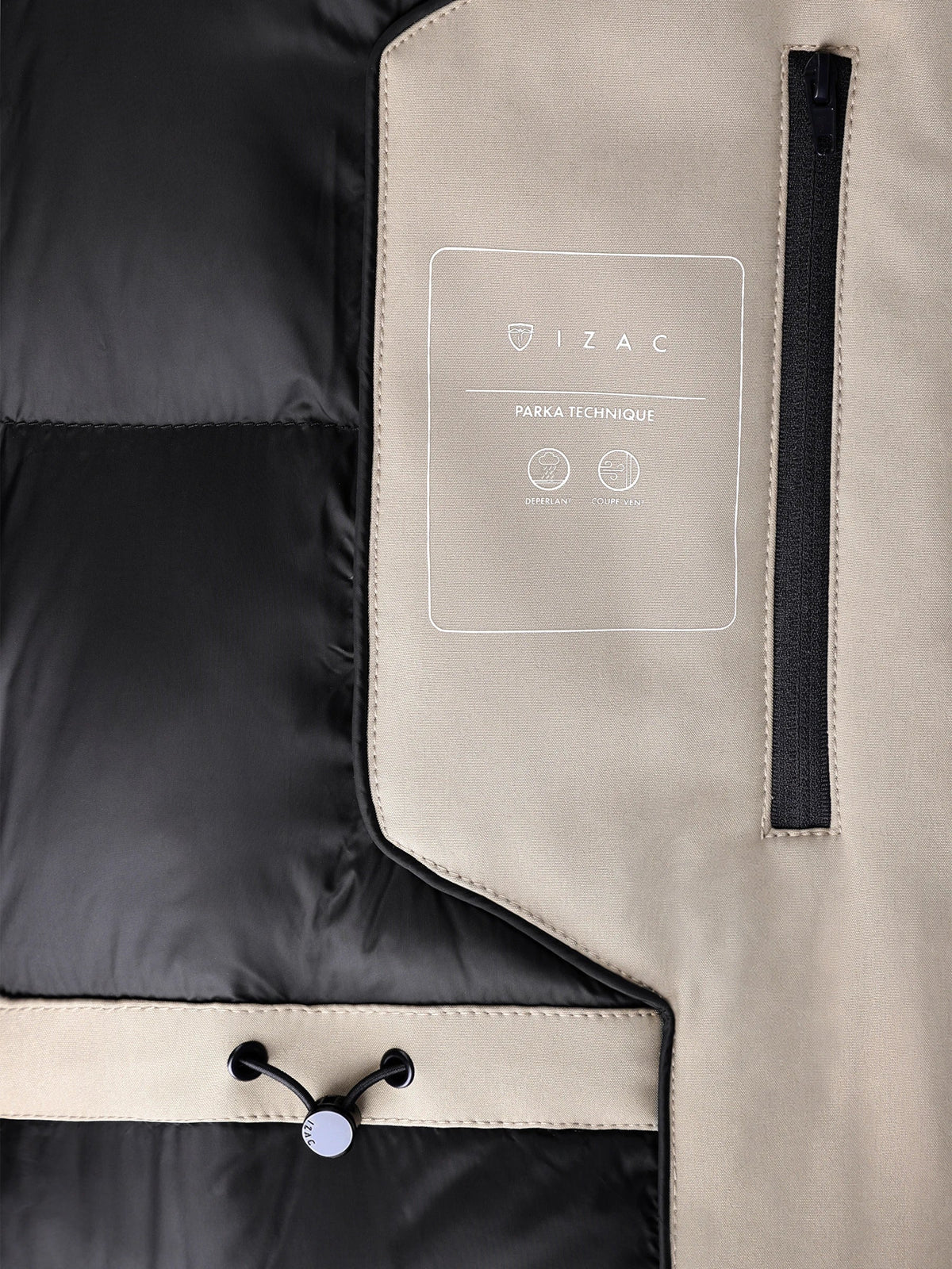 Parka taupe