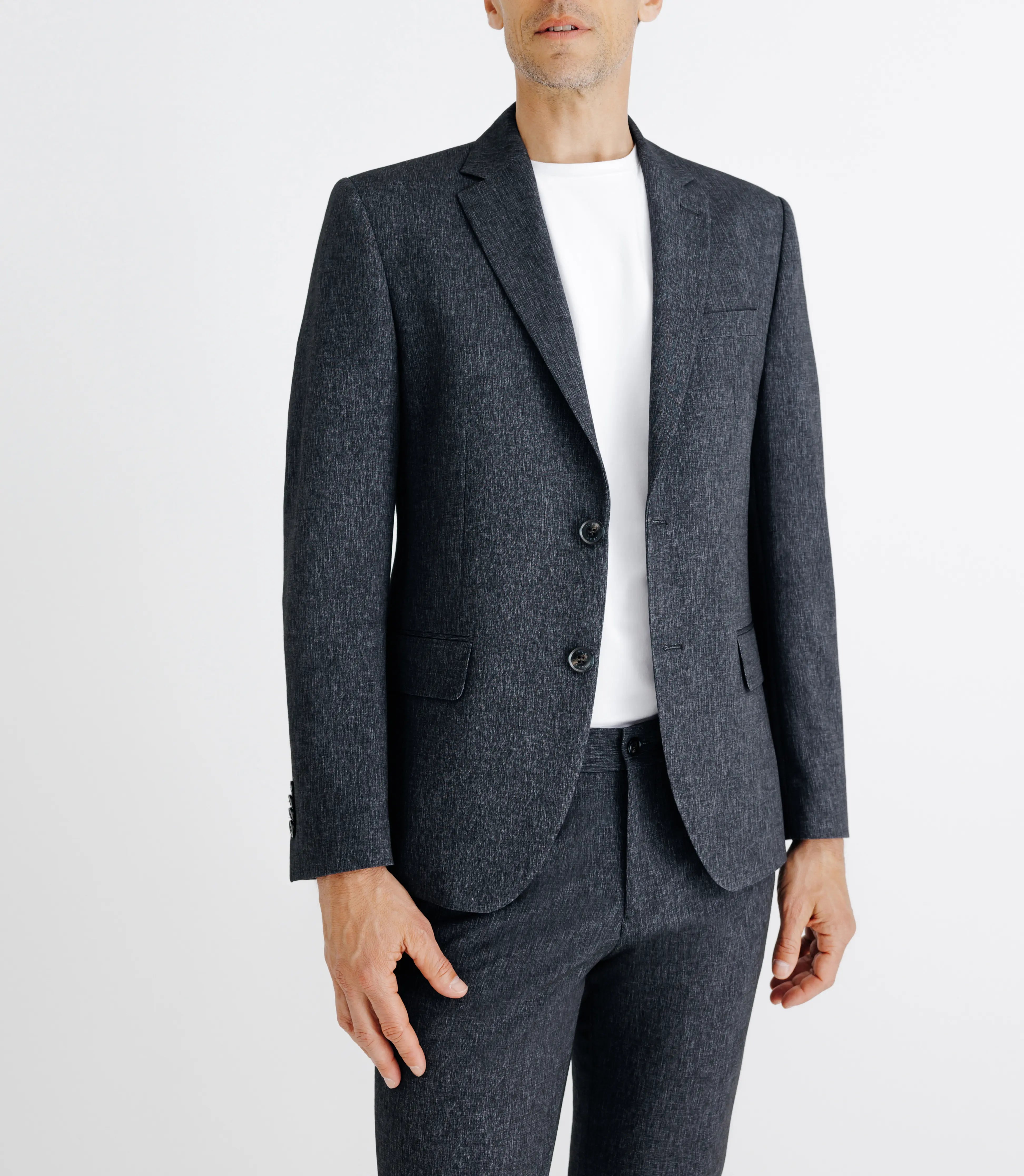 Costume pliable 2 boutons noir - IZAC