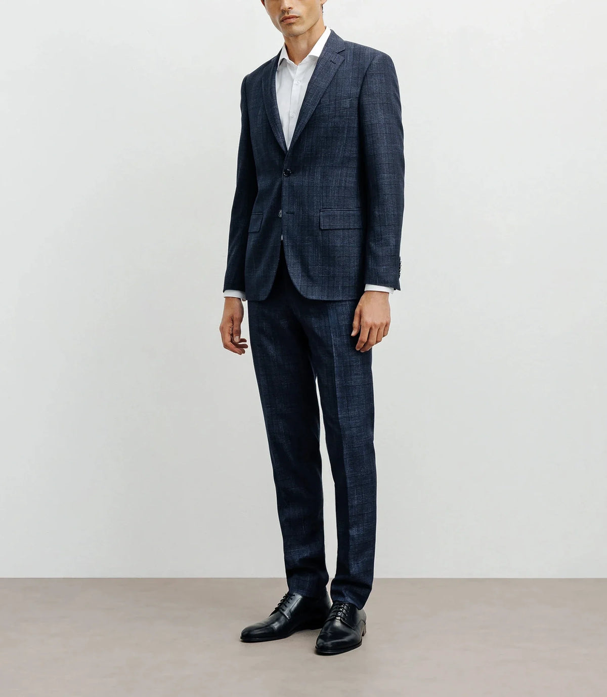 Veste ville Prince de Galles bleu denim - IZAC