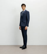 Costume 2 boutons laine majoritaire bleu - IZAC