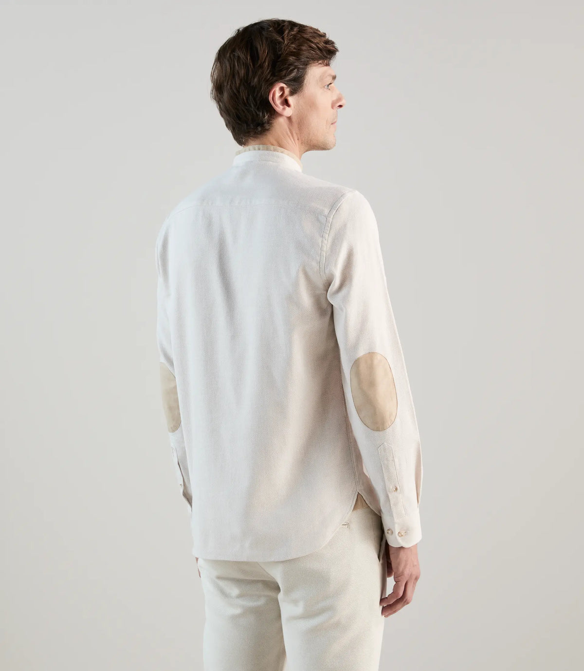 Chemise à coudières beige - IZAC