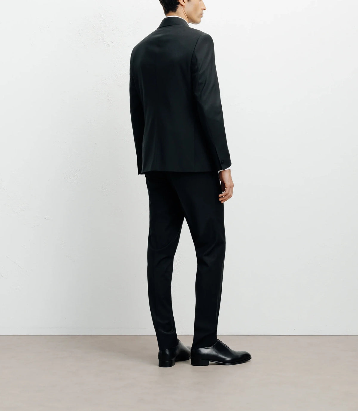 Costume croisé double col noir - IZAC