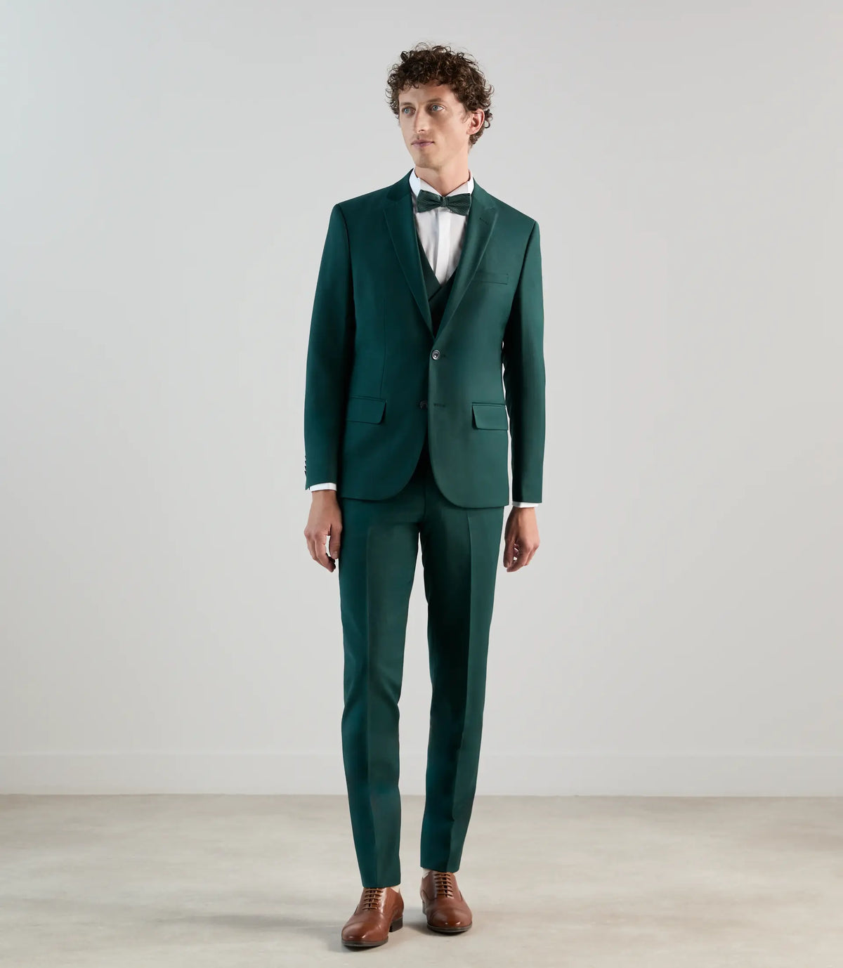Costume 3 pièces de cérémonie vert f - IZAC