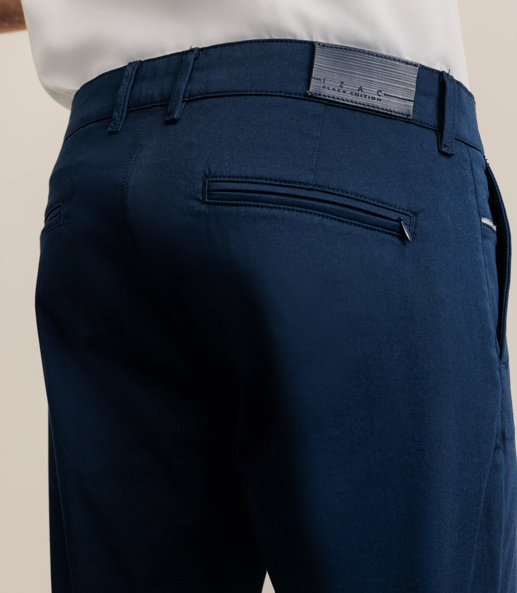 Pantalon satin marine - IZAC