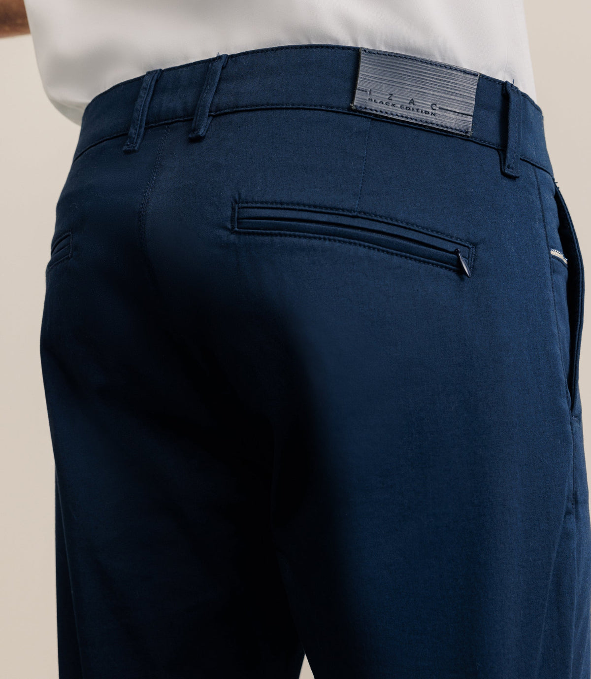 Pantalon satin marine - IZAC