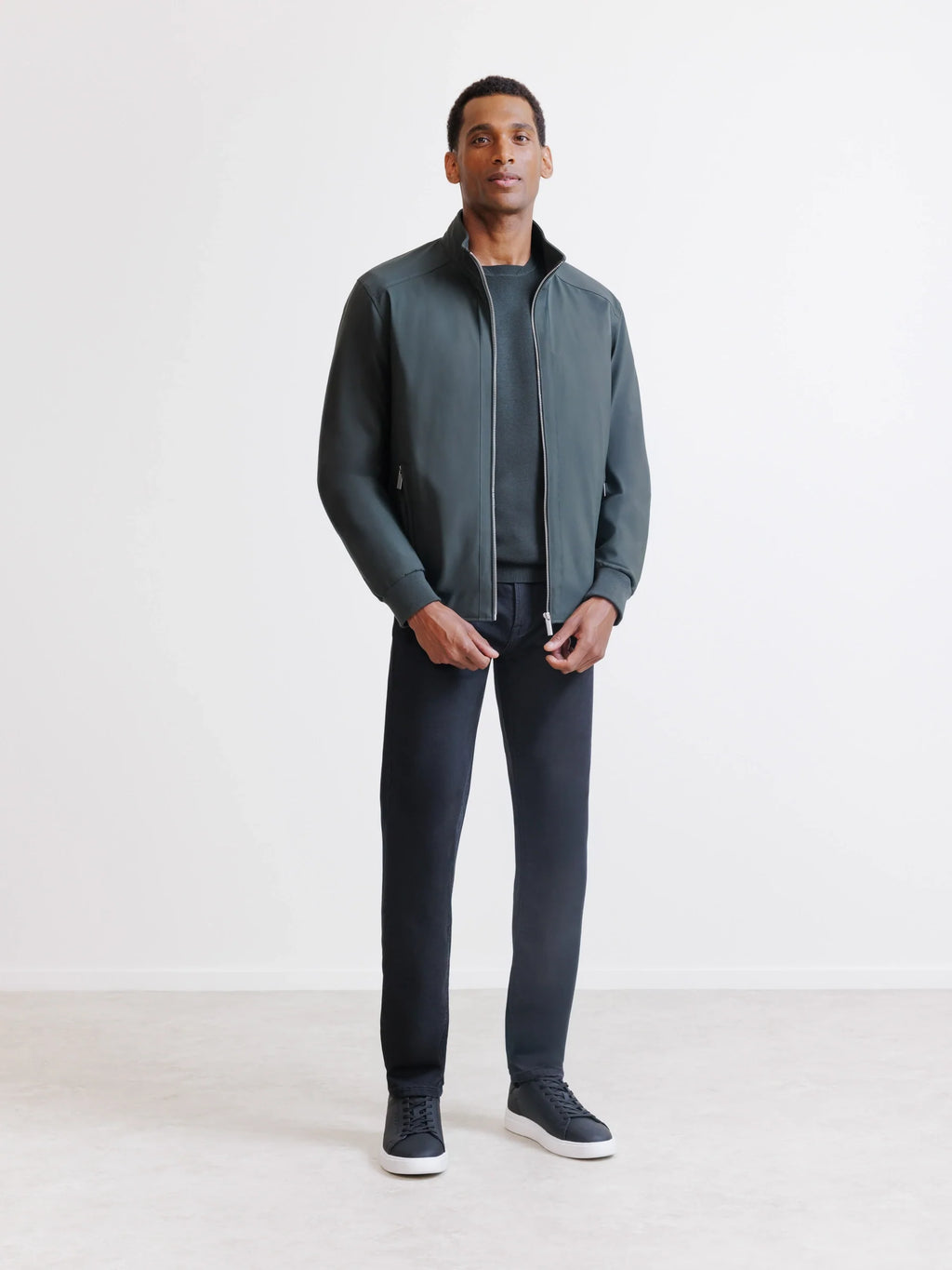 Blouson col montant kaki - IZAC