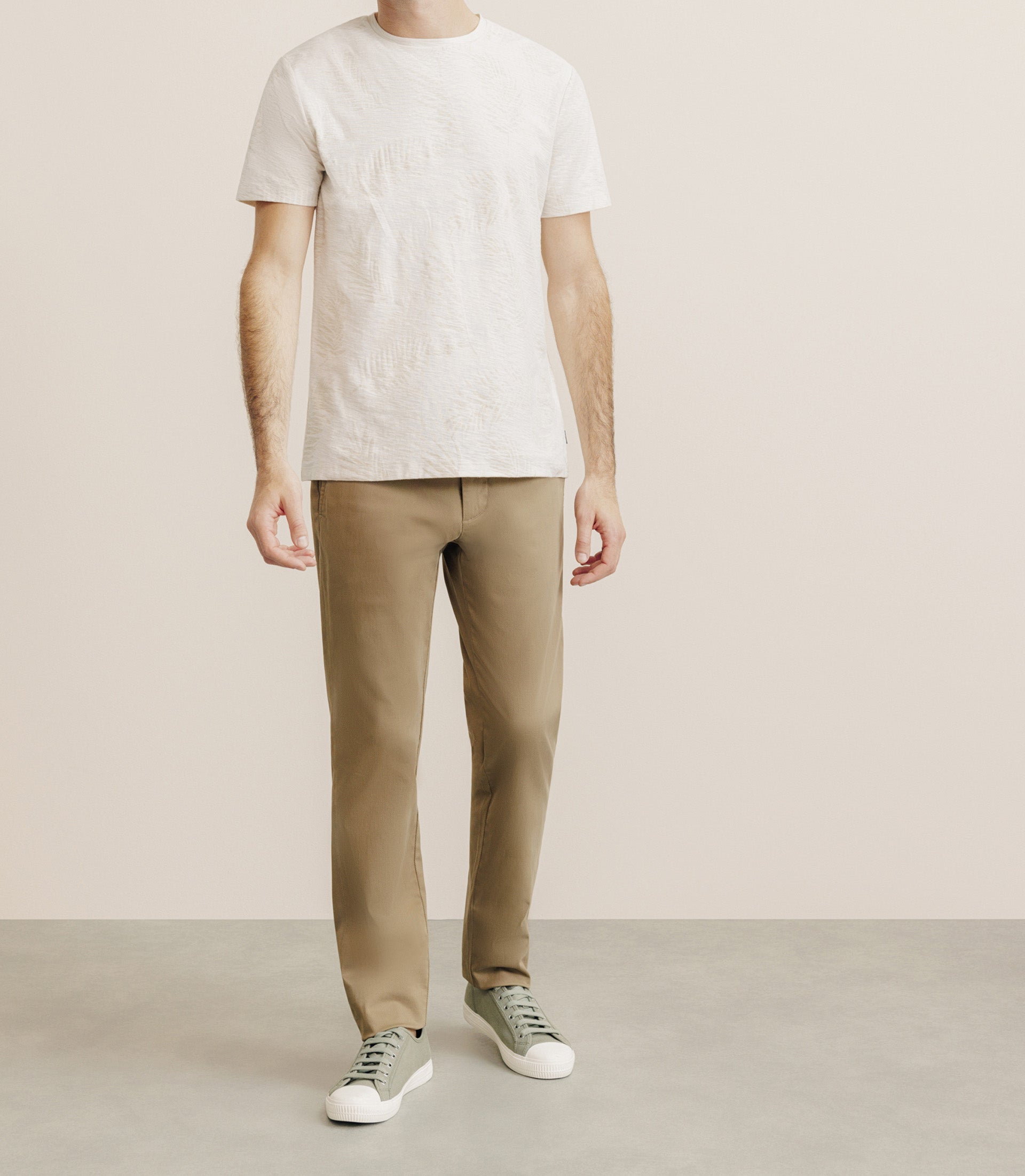 T-shirt manches courte print beige - IZAC