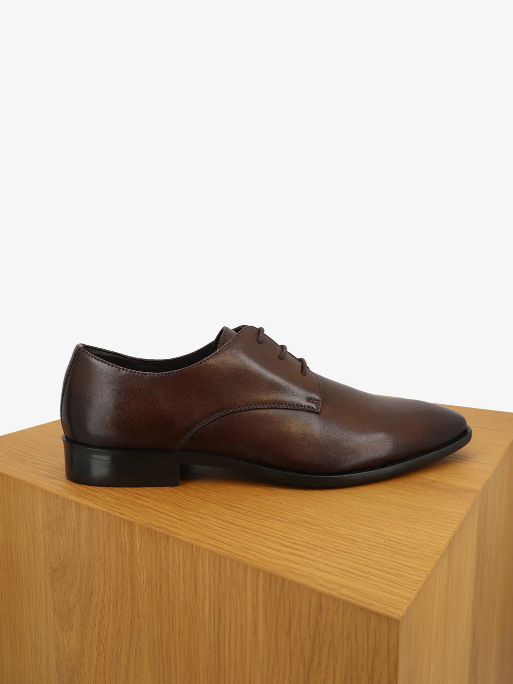 Derby en cuir marron - IZAC