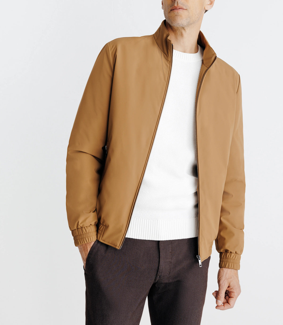 Blouson léger déperlant camel