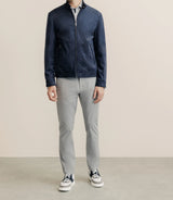 Blouson en suédine marine - IZAC