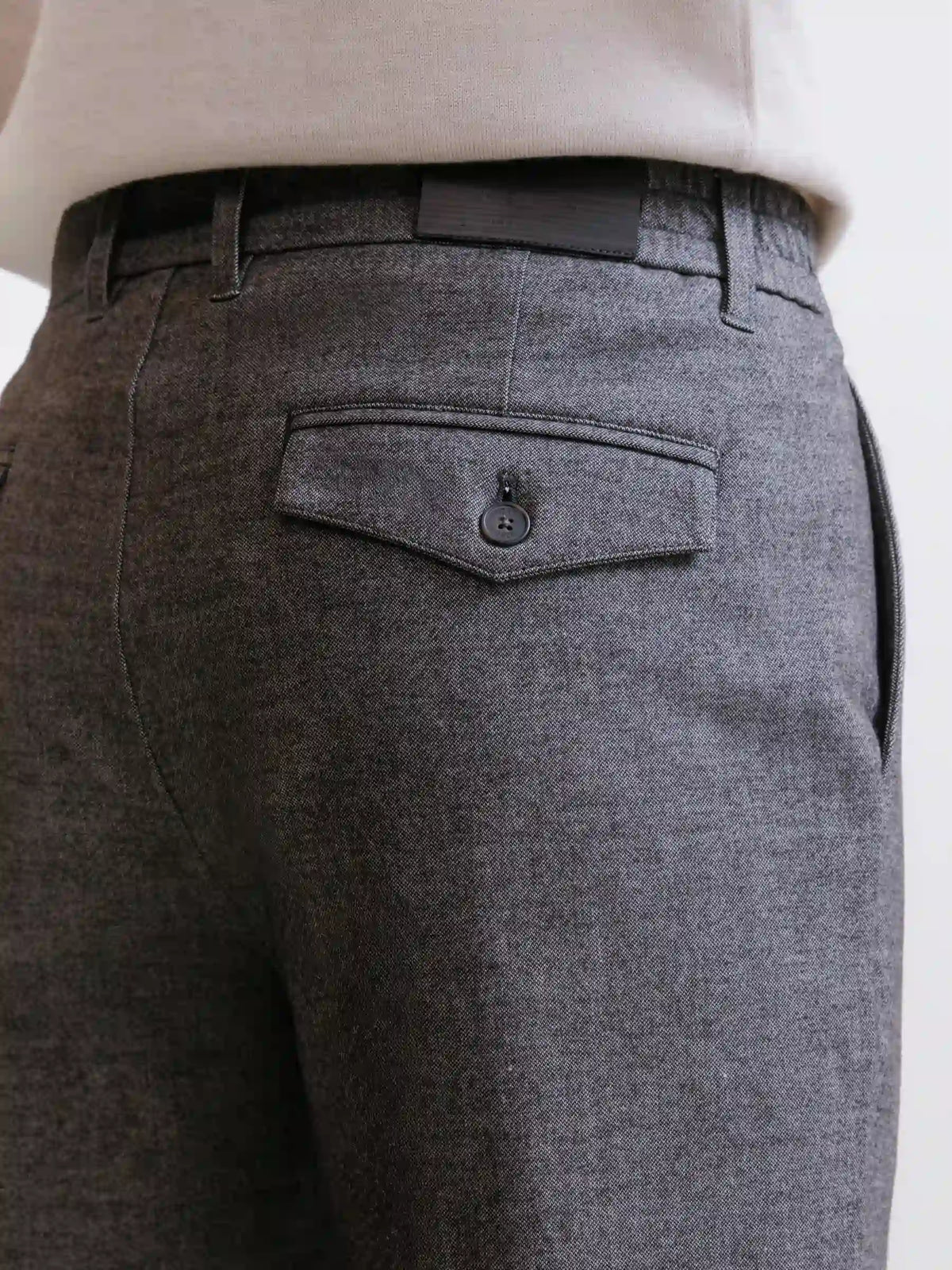 Pantalon flanelle chocolat - IZAC