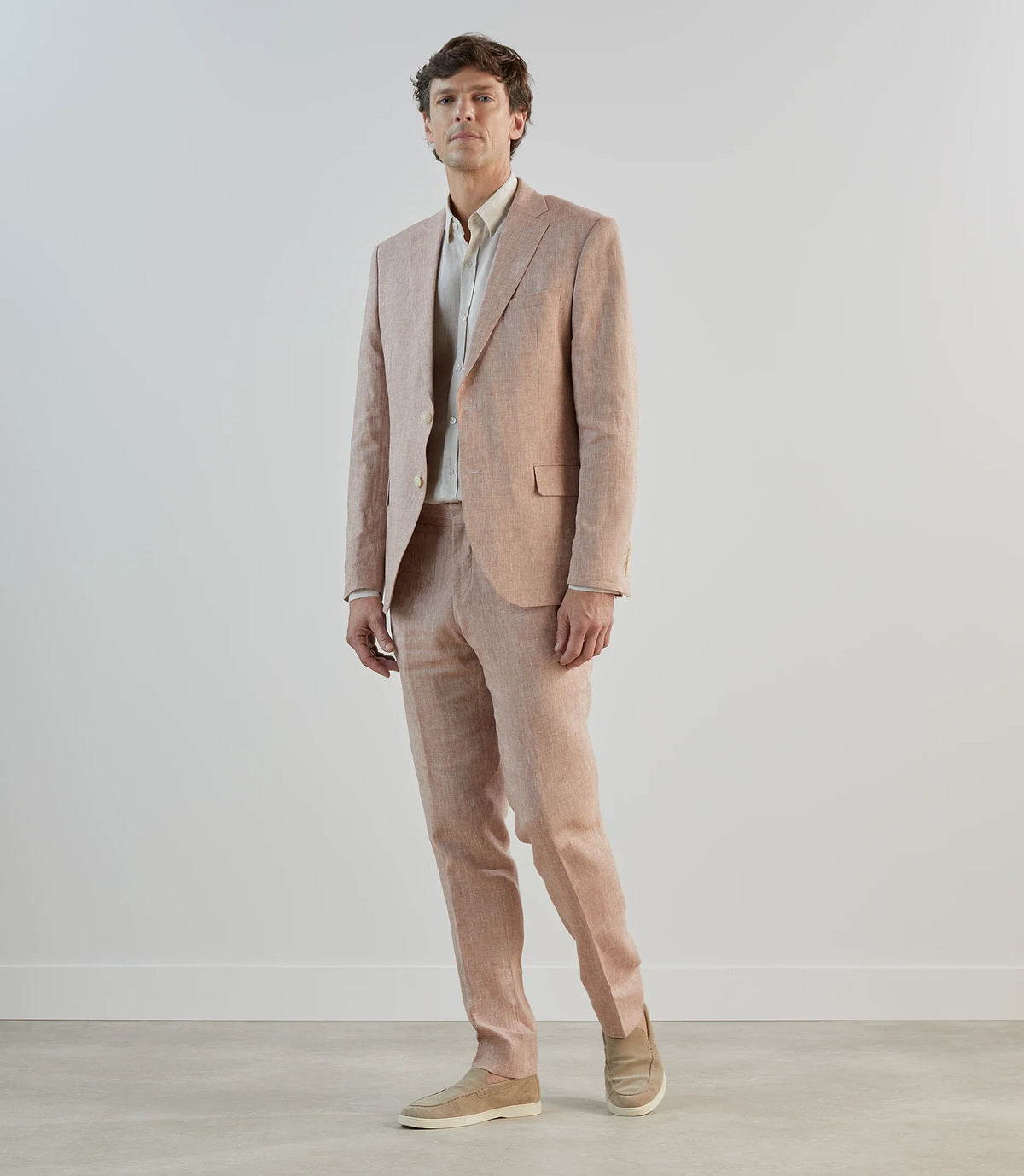 Veste ville 100% lin orange - IZAC