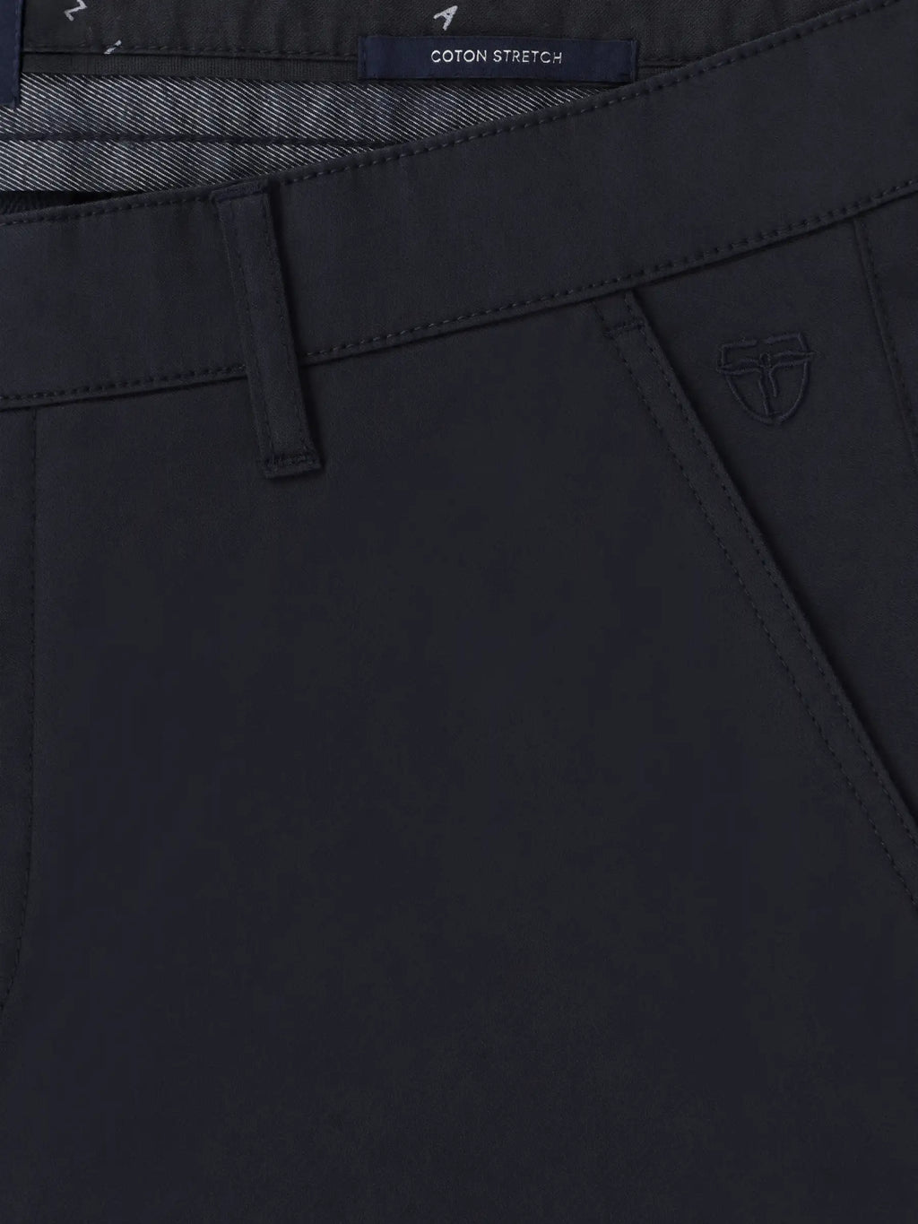 Pantalon chino - coton sergé marine