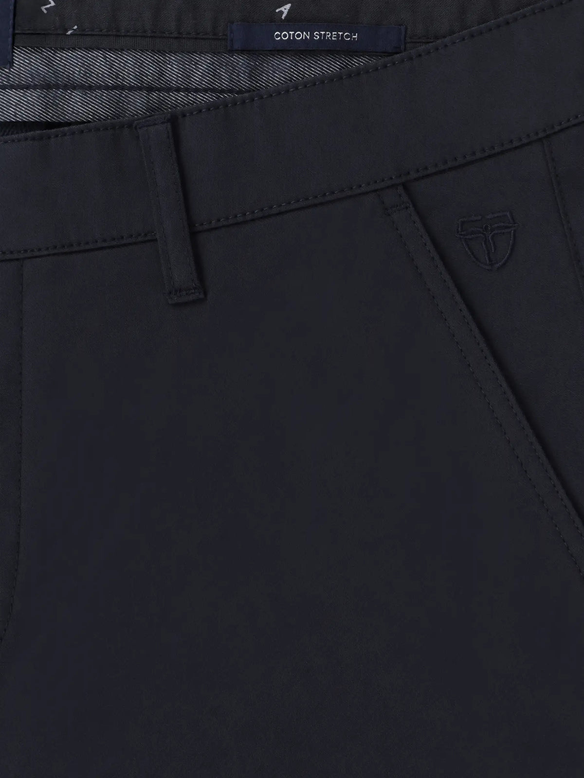 Pantalon chino - coton sergé marine