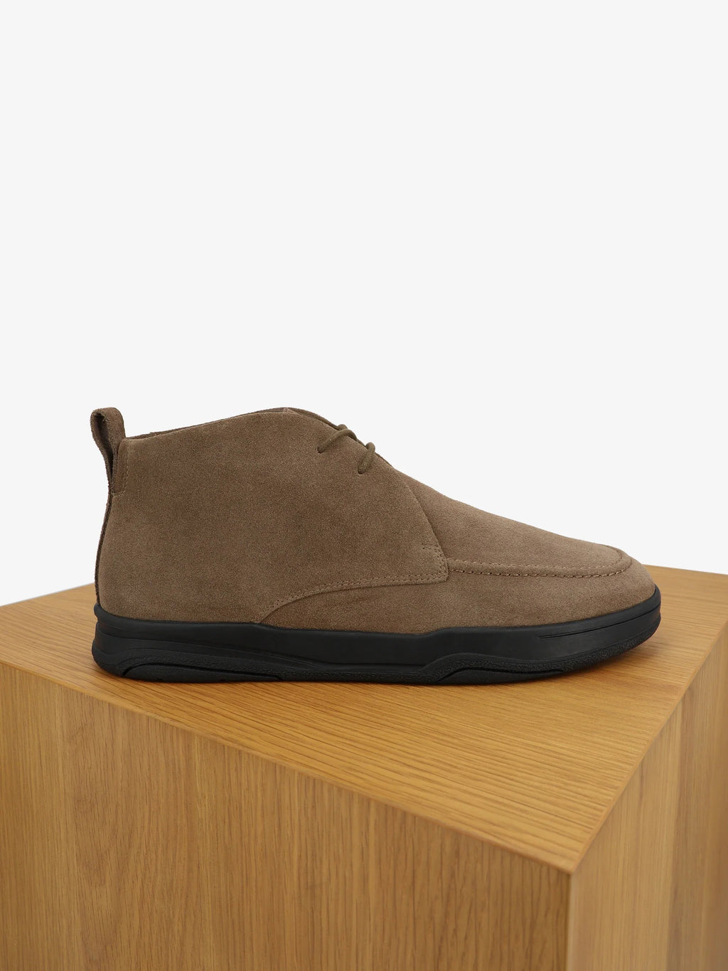 Bottines casual en suède taupe - IZAC