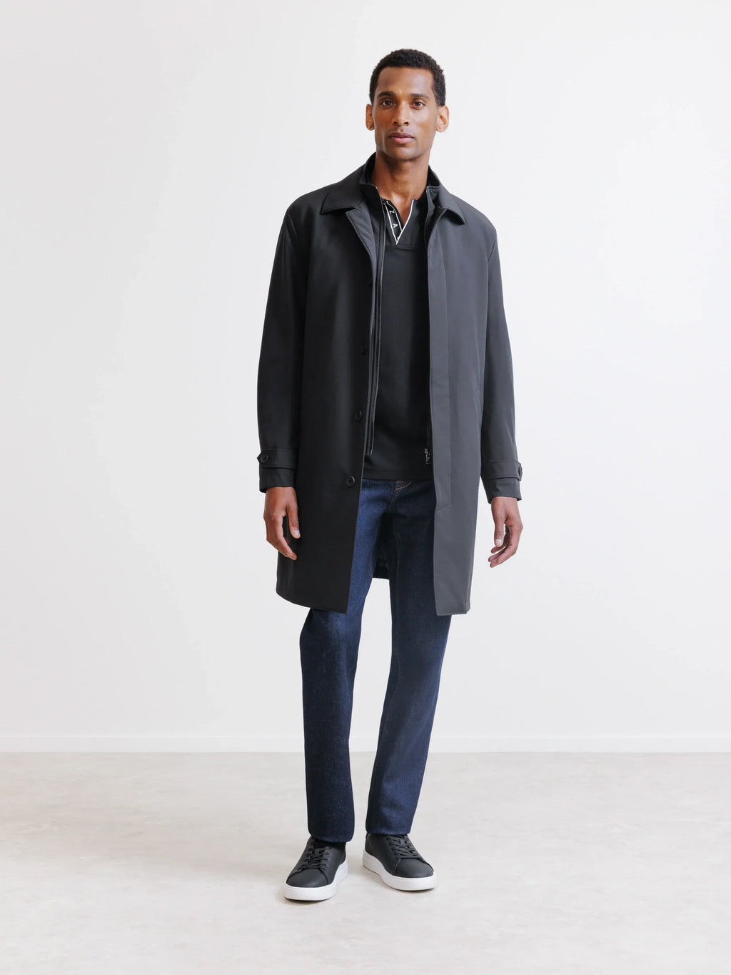 Manteau imperméable noir - IZAC