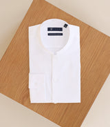 Chemise cérémonie col officier blanche - IZAC