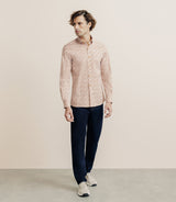 Chemise 100% coton orange - IZAC