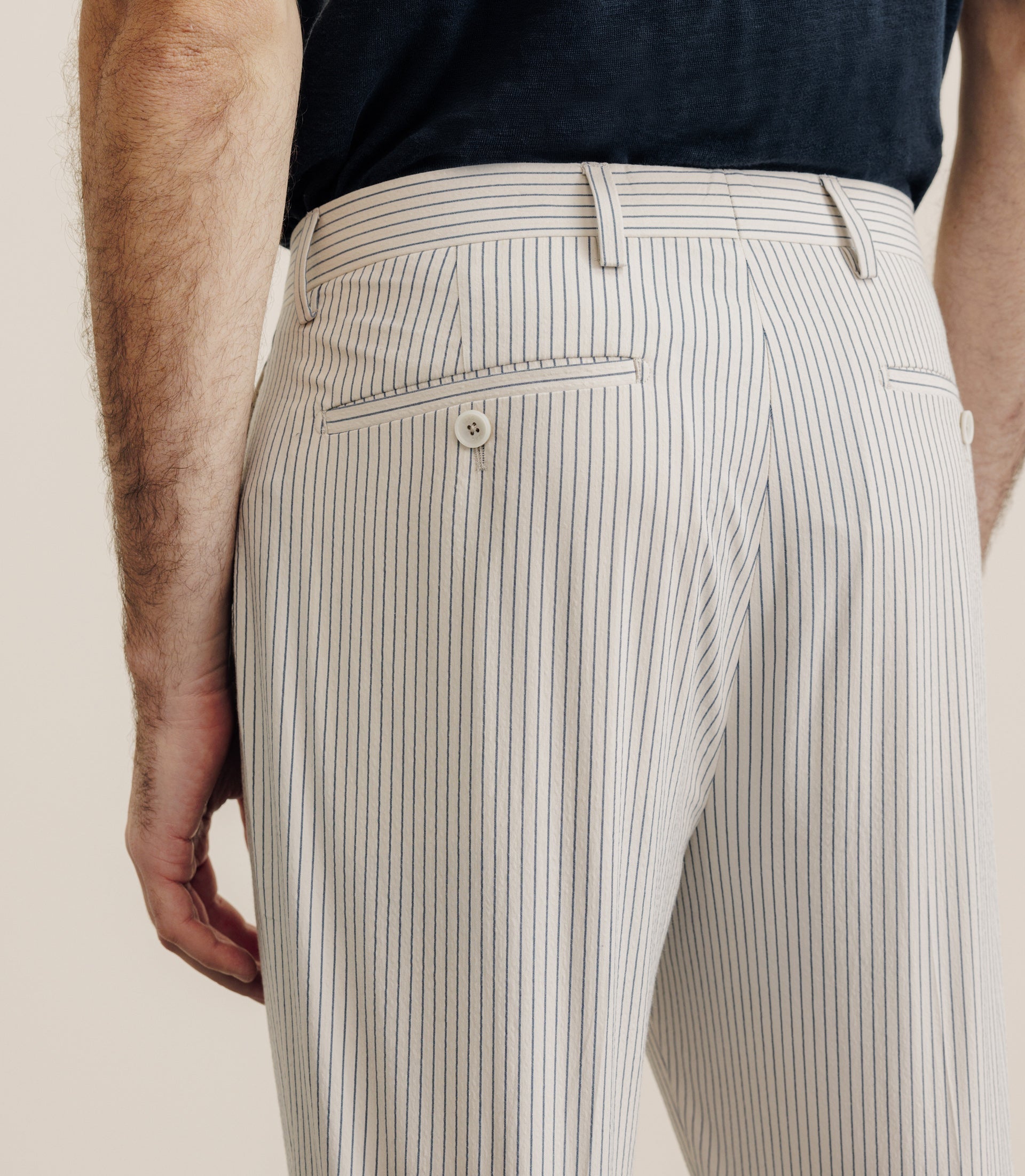 Pantalon ville coupe carotte beige - IZAC