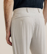 Pantalon ville coupe carotte beige - IZAC