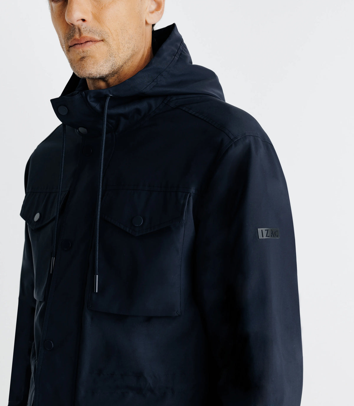 Parka avec capuche marine - IZAC