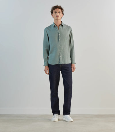 Chemise 100% lin lichen - IZAC