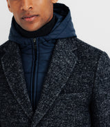 Manteau ville parementure amovible marine - IZAC